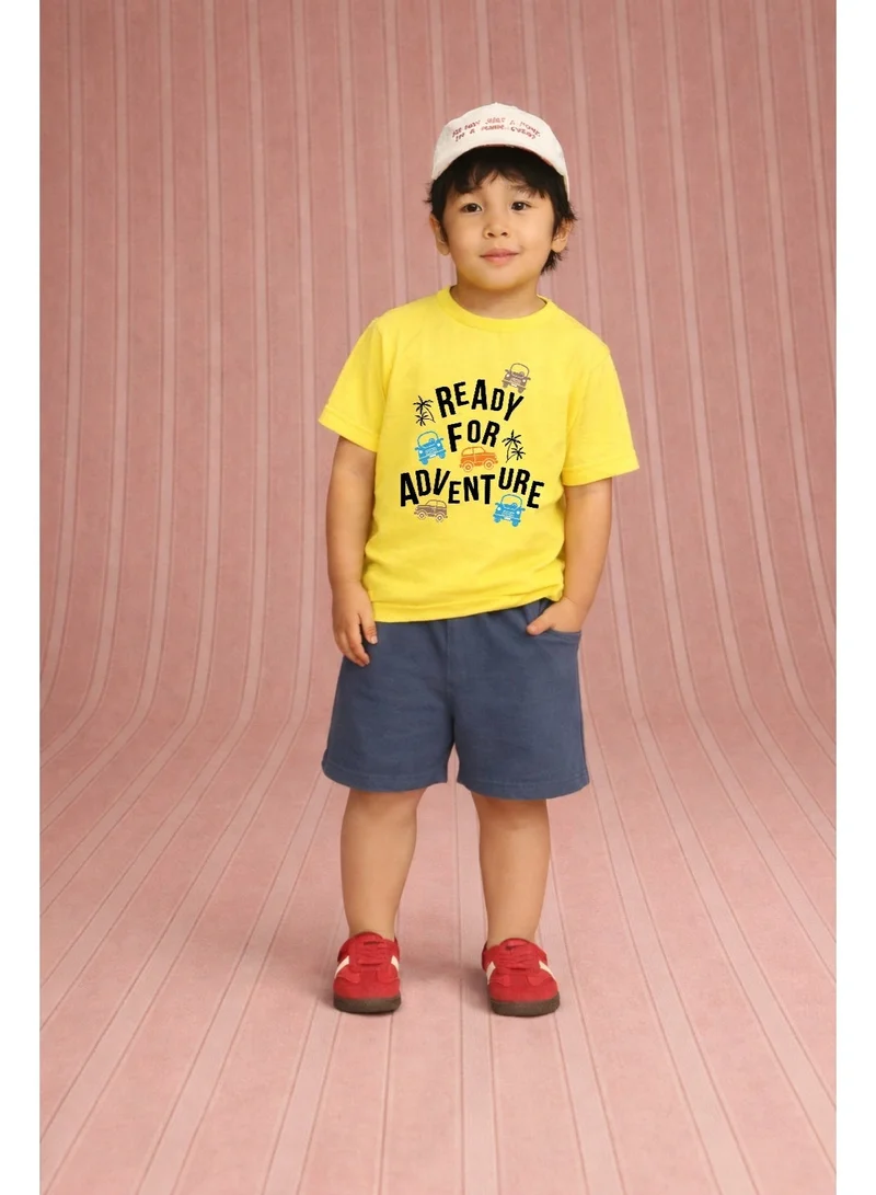 لؤي تي شيرتات LUAY من القطن العضوي بنسبة 100% للأولاد والبنات بأنماط احتفالية بأكمام قصيرة بألوان وأنماط نابضة بالحياة للأطفال والأطفال الصغار - مقاس عادي